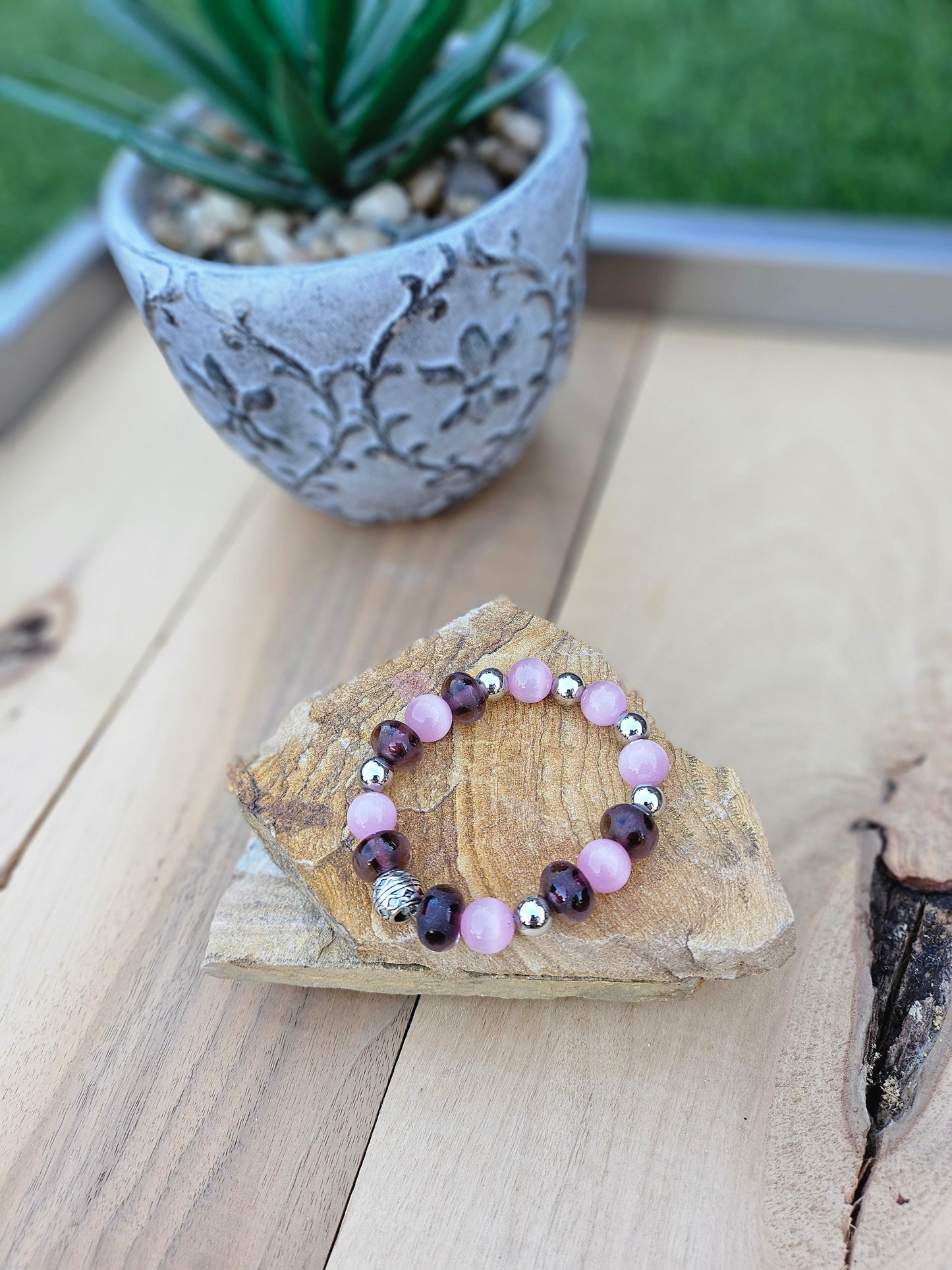 Gemstone Beaded Stretchy Bracelets