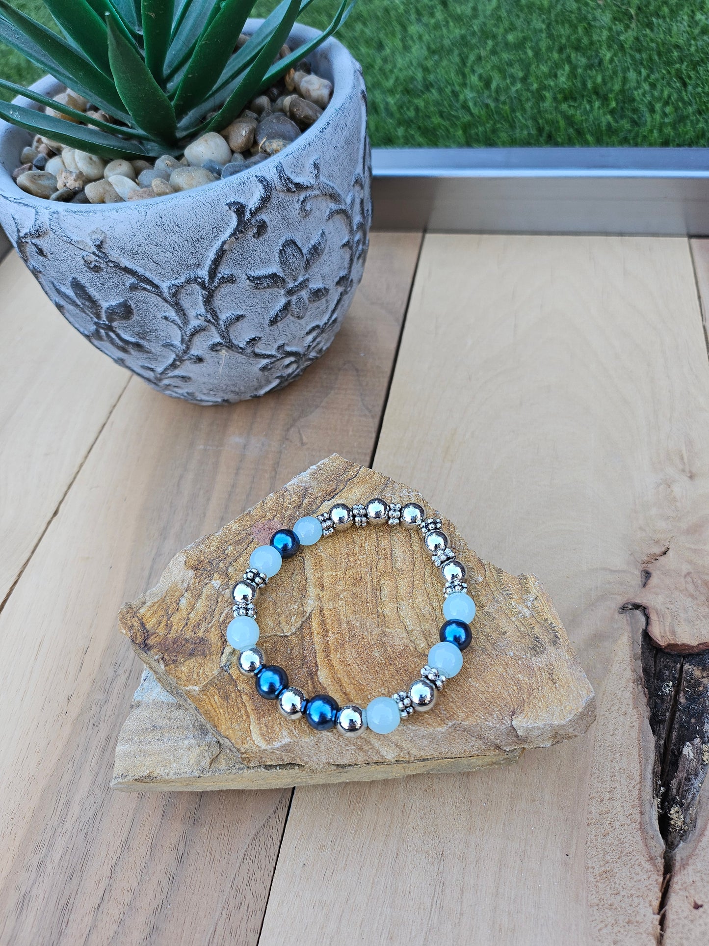 Gemstone Beaded Stretchy Bracelets