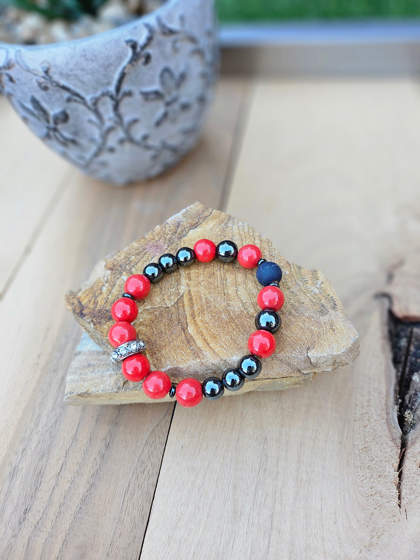 Gemstone Beaded Stretchy Bracelets