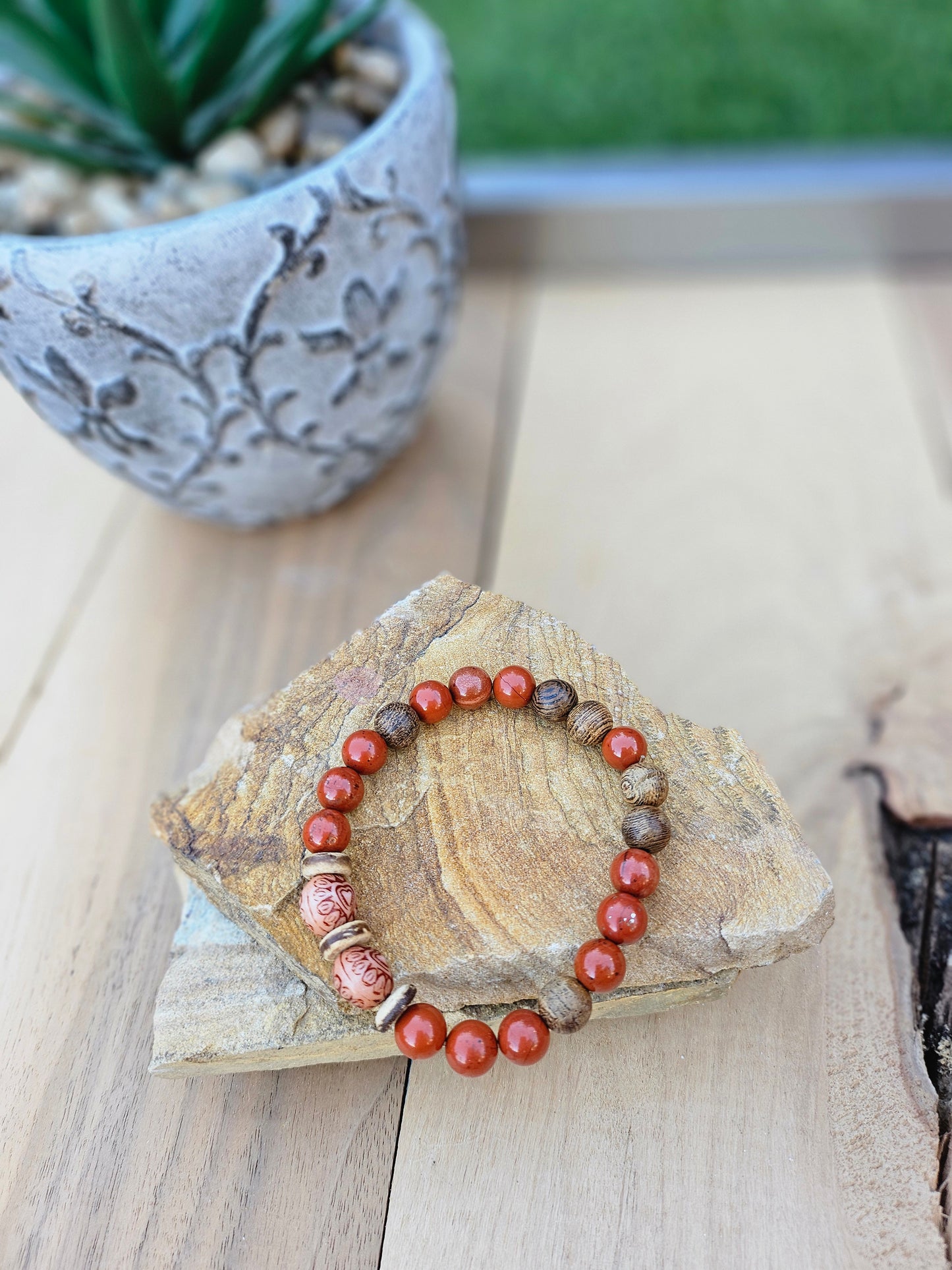 Gemstone Beaded Stretchy Bracelets