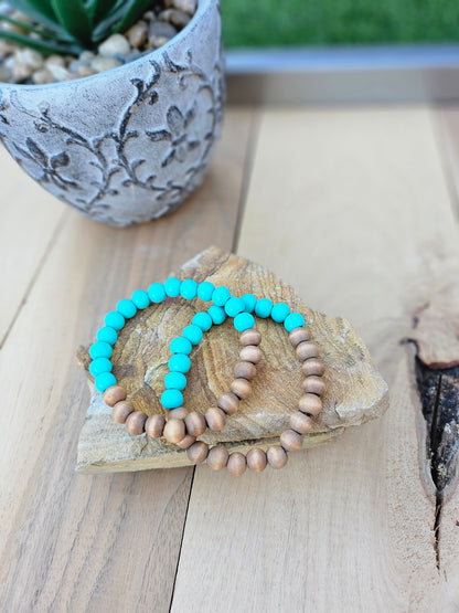 Gemstone Beaded Stretchy Bracelets