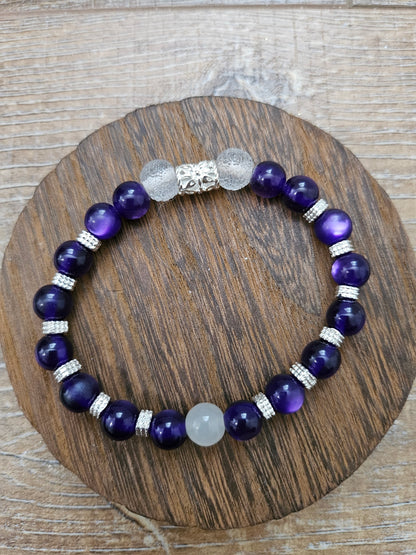 Gemstone Beaded Stretchy Bracelets